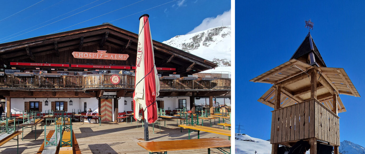 Außenansicht der Hospiz Alm in St. Christoph am Arlberg